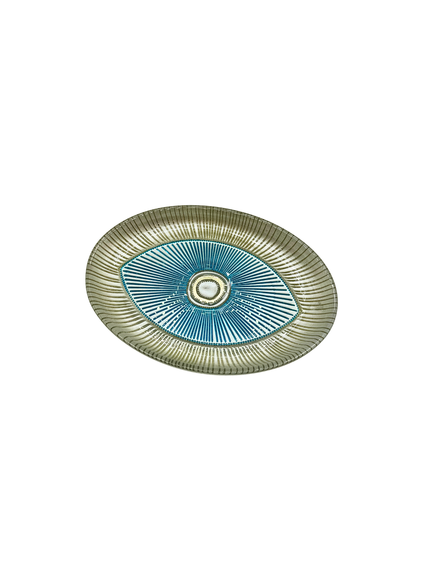 Plat de Présentation Ovale « Œil Protecteur » - 4 coloris
