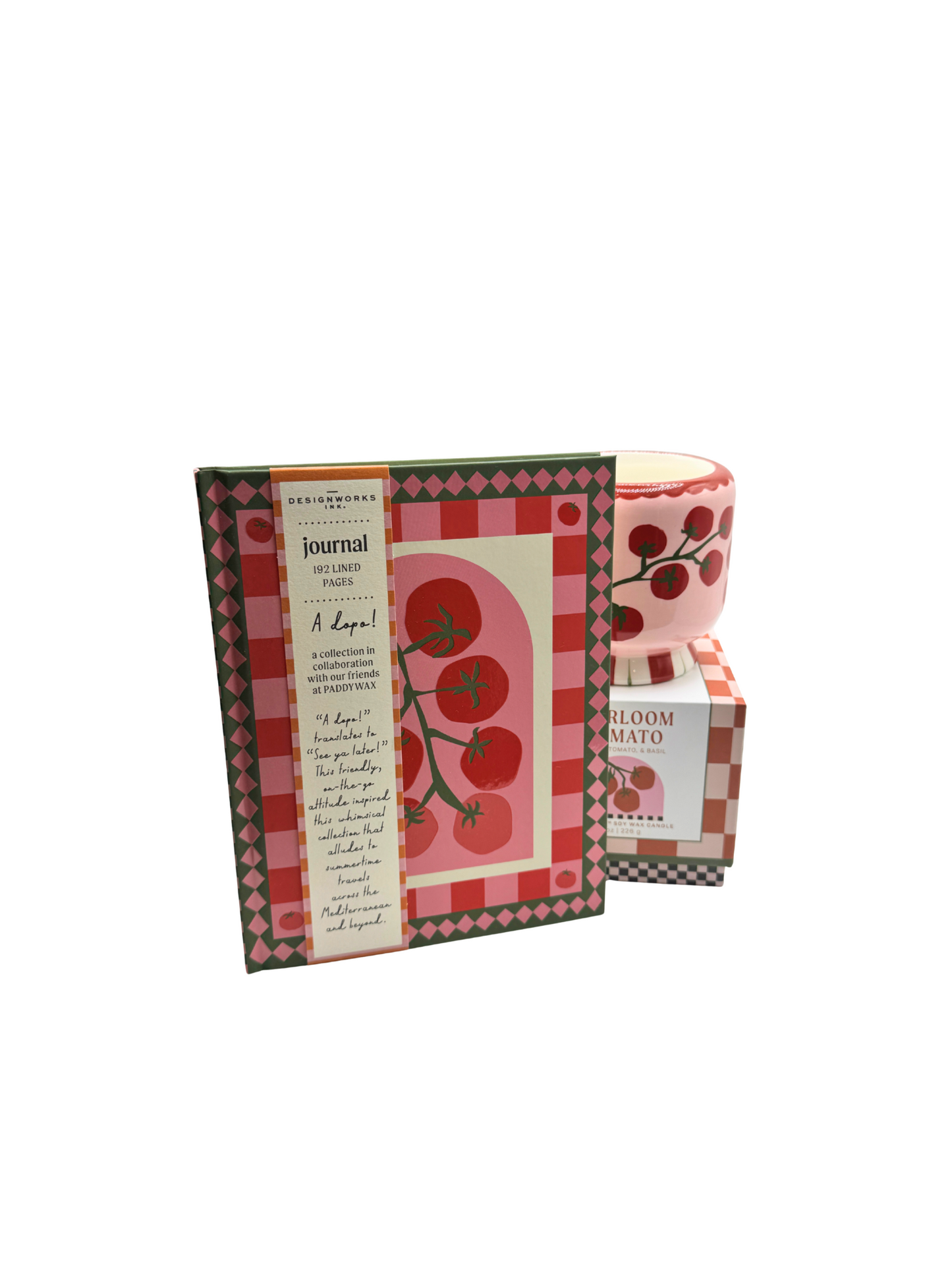 Carnet « A Dopo! » Motif Tomates