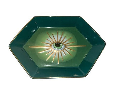 Coupelle Hexagonale Œil Bleu