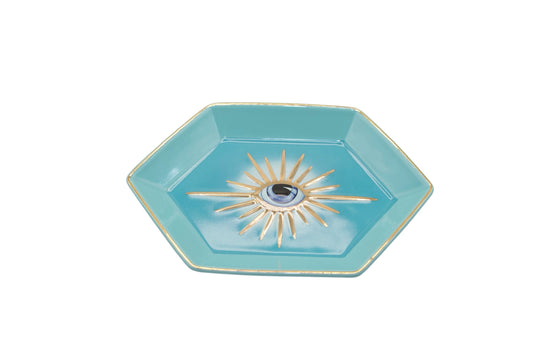 Coupelle Hexagonale Œil Bleu