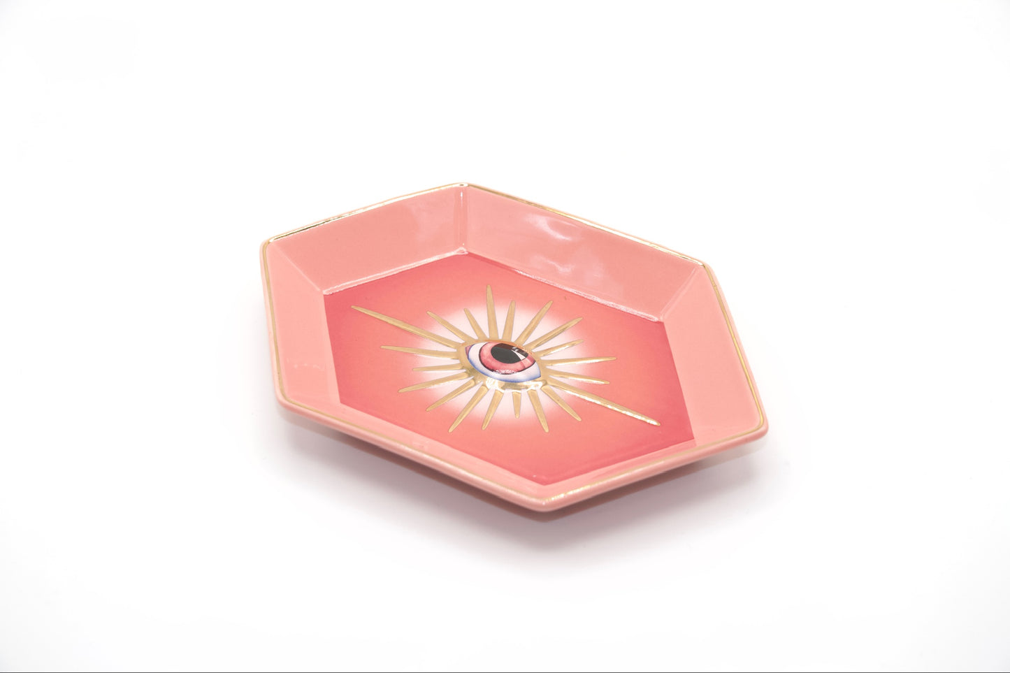 Coupelle Hexagonale Œil Orange