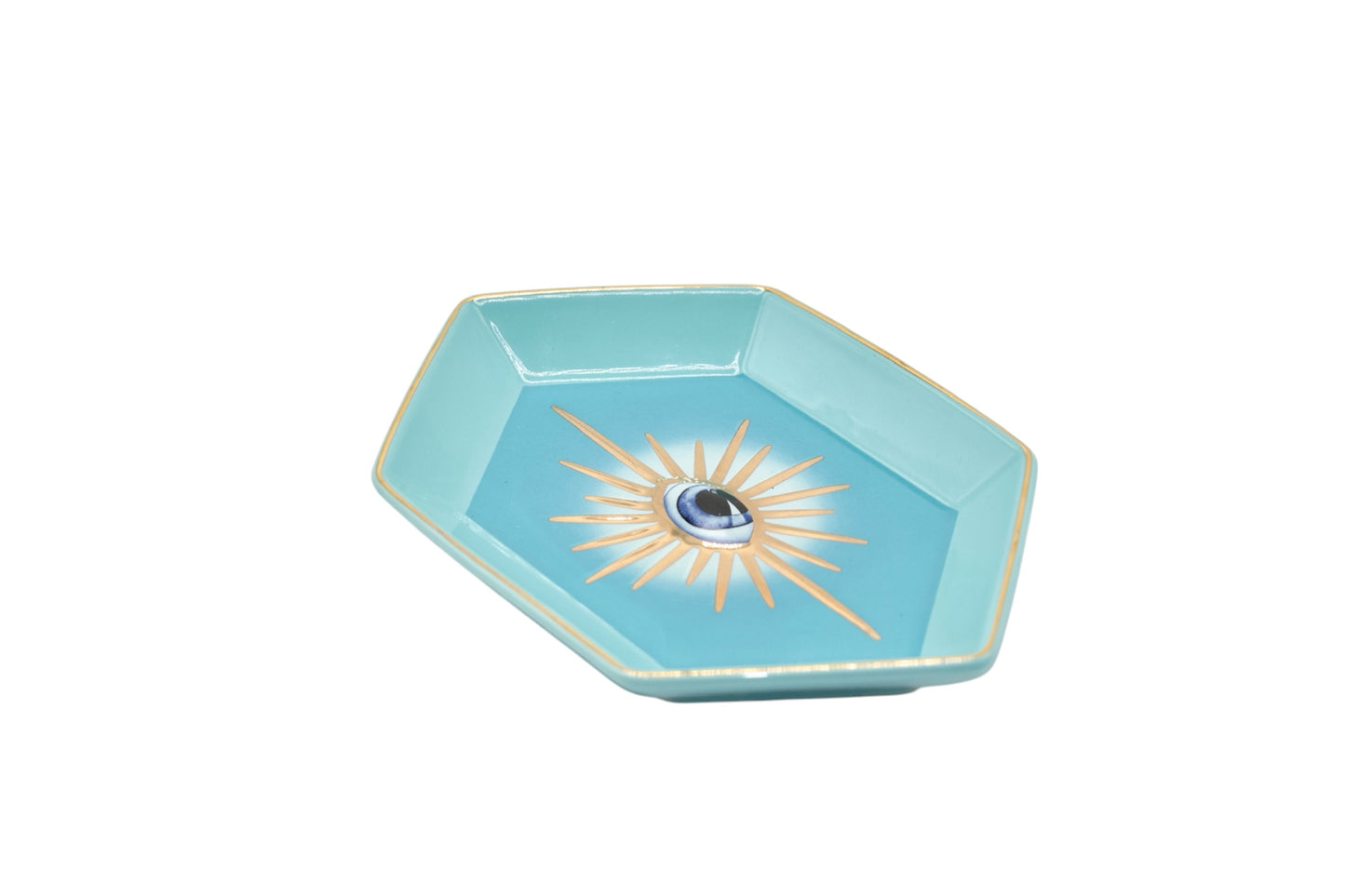 Coupelle Hexagonale Œil Bleu