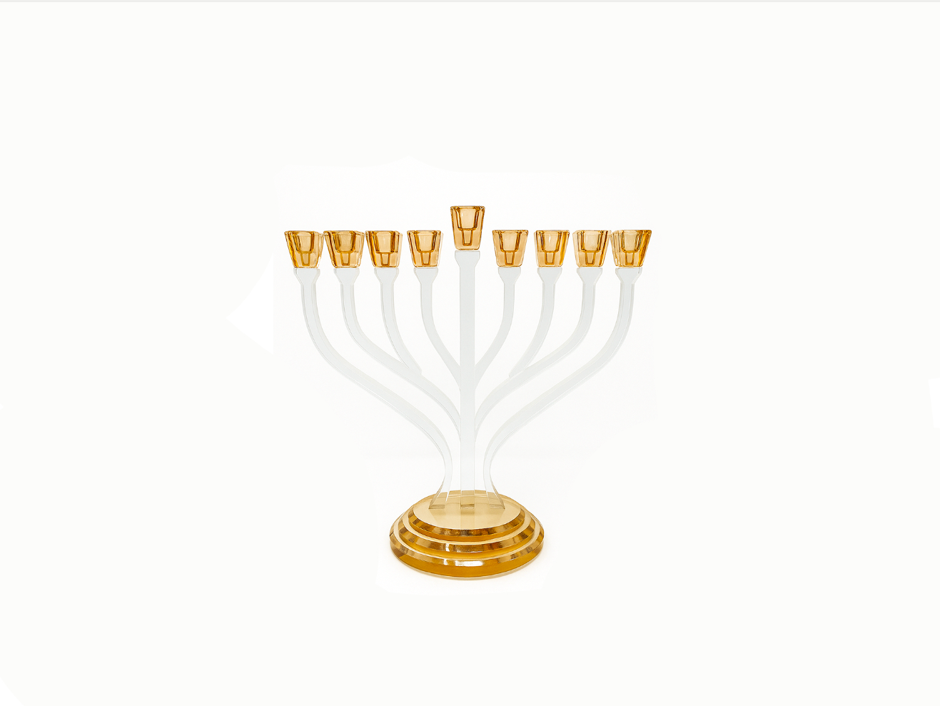 Hanoukia en verre acrylique