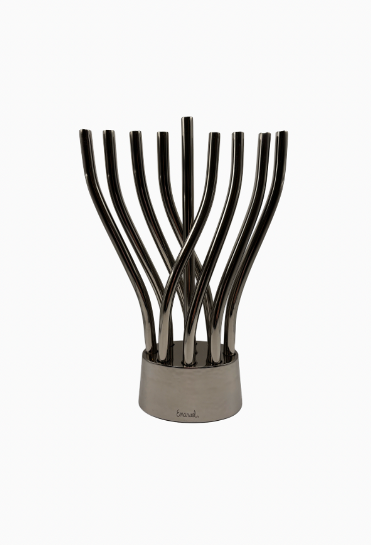 Hanoukia argentée "Emanuel"