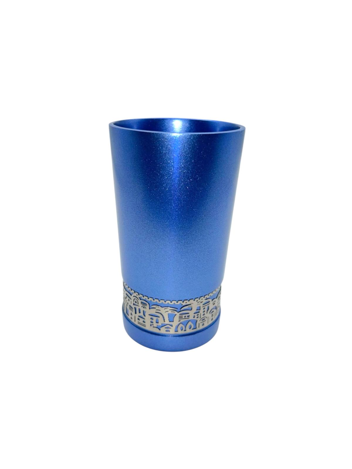 Verre de Kiddouch Jérusalem - Argenté