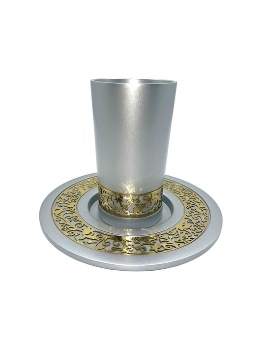 Verre de Kiddouch à Bande Doré