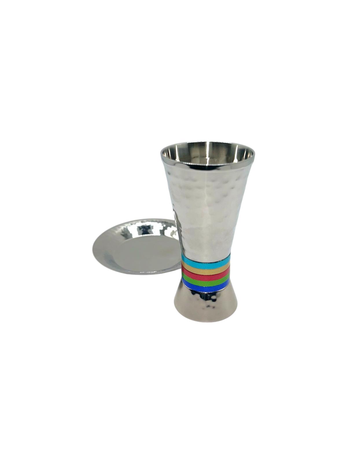 Verre de kiddouch avec Coupelle- Noir