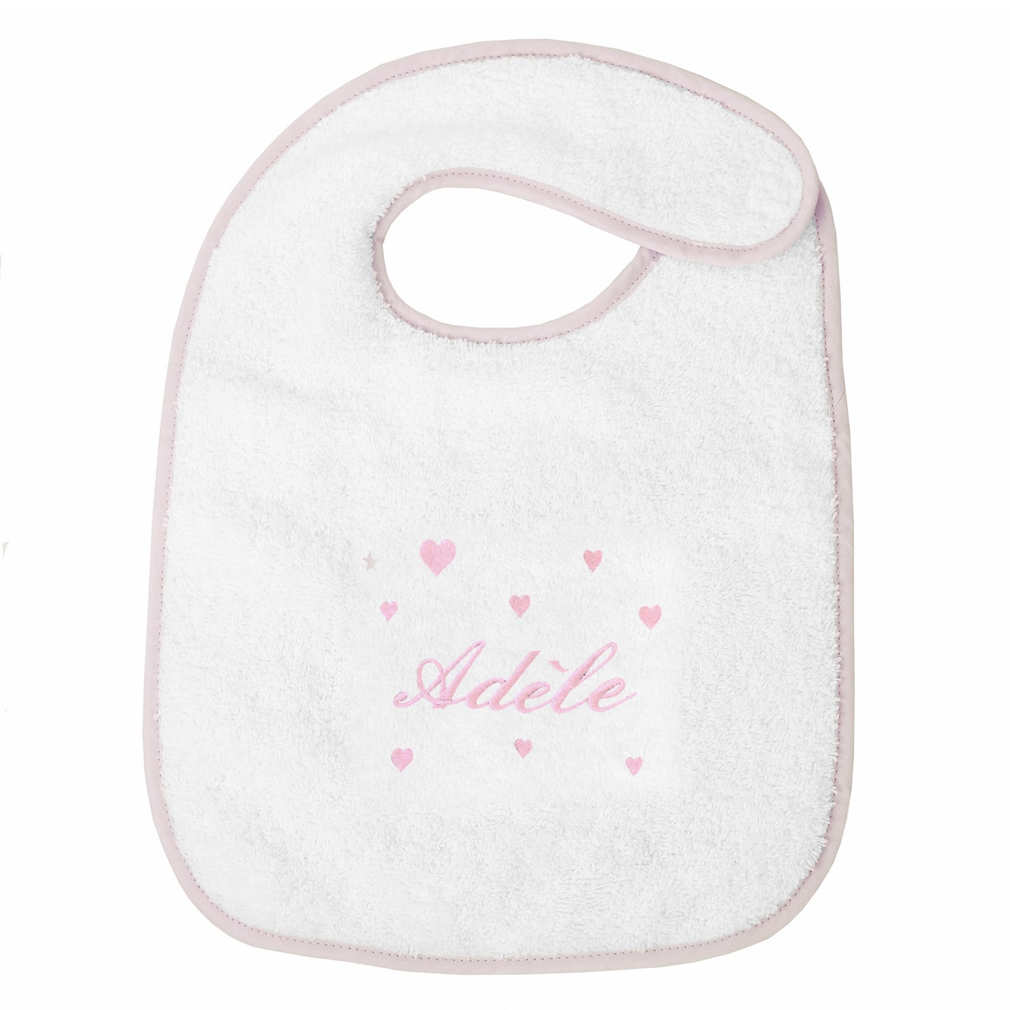 Bavoir Personnalisé Broderie Coeur