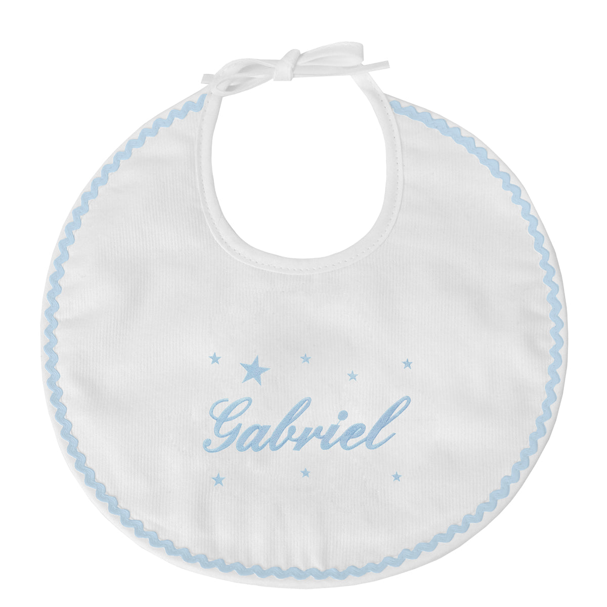 Bavoir Croquet Broderie Étoile