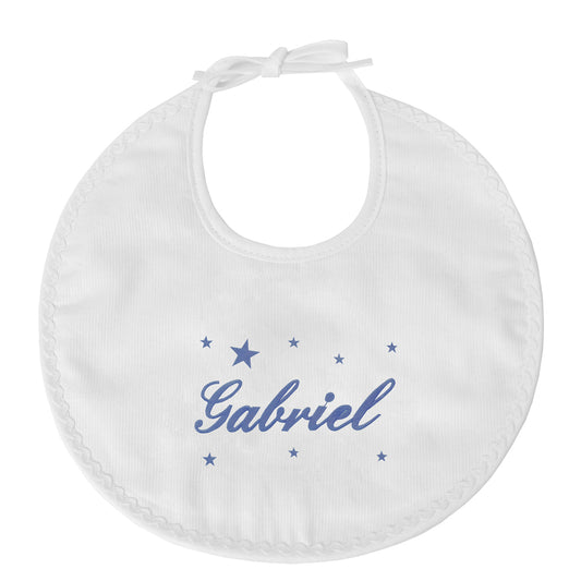Bavoir Croquet Broderie Étoile
