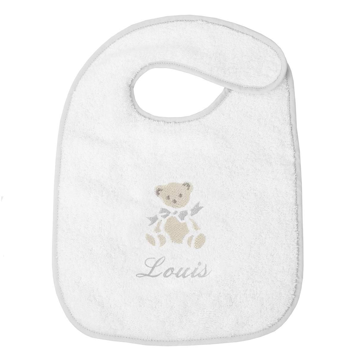 Bavoir Personnalisé Broderie Ours
