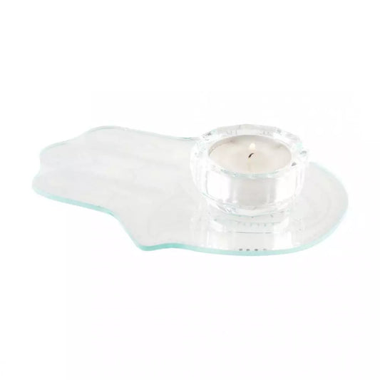 Bougeoir Main de Fatma Argent Miroir
