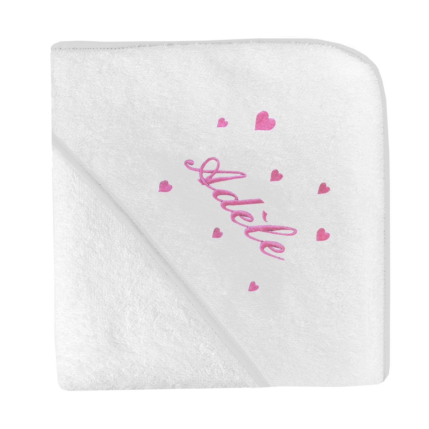 Cape de bain Broderie Coeur