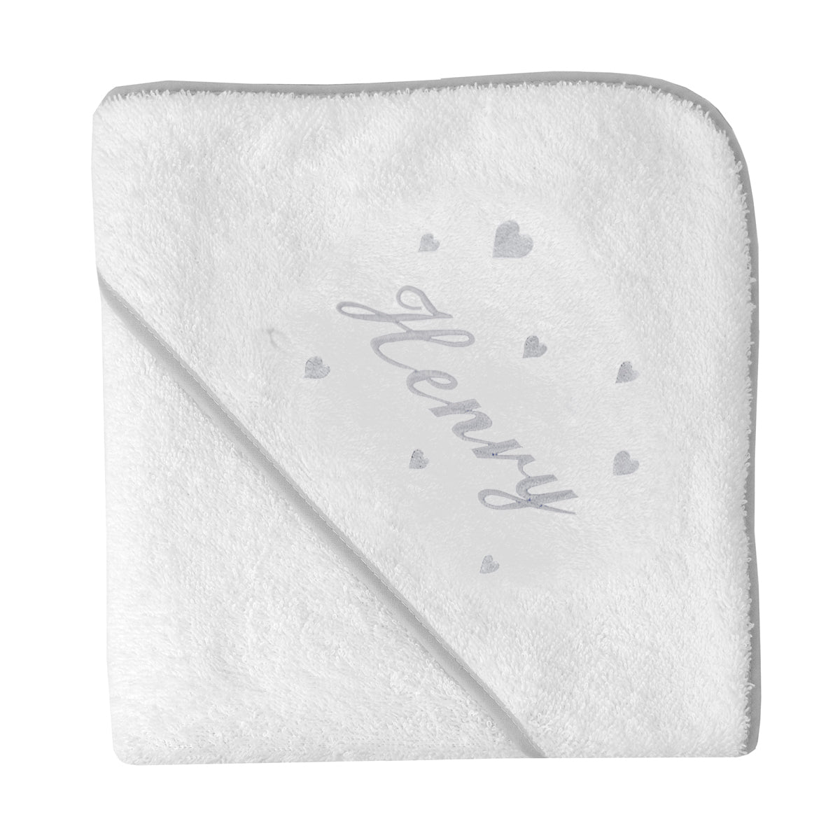 Cape de bain Broderie Coeur