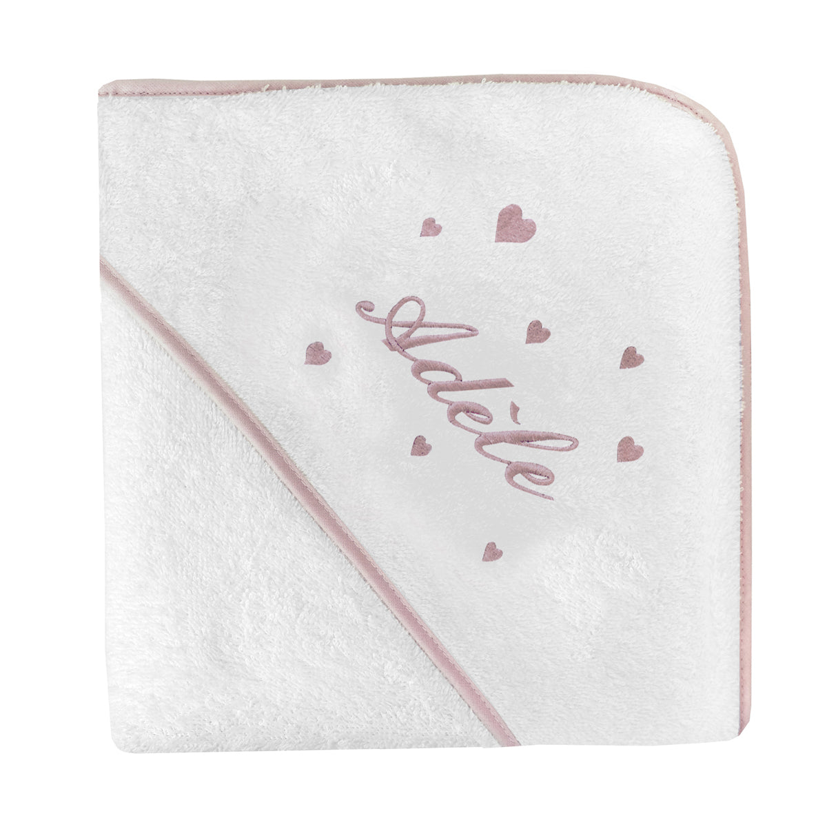 Cape de bain Broderie Coeur