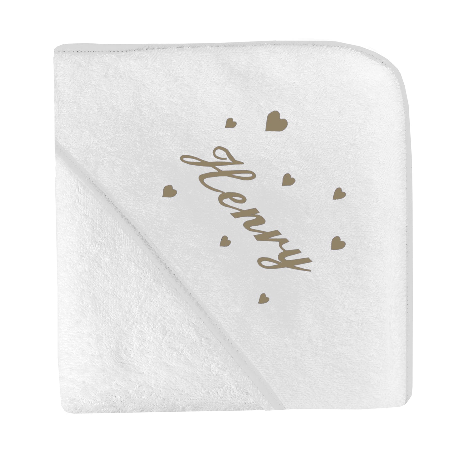 Cape de bain Broderie Coeur