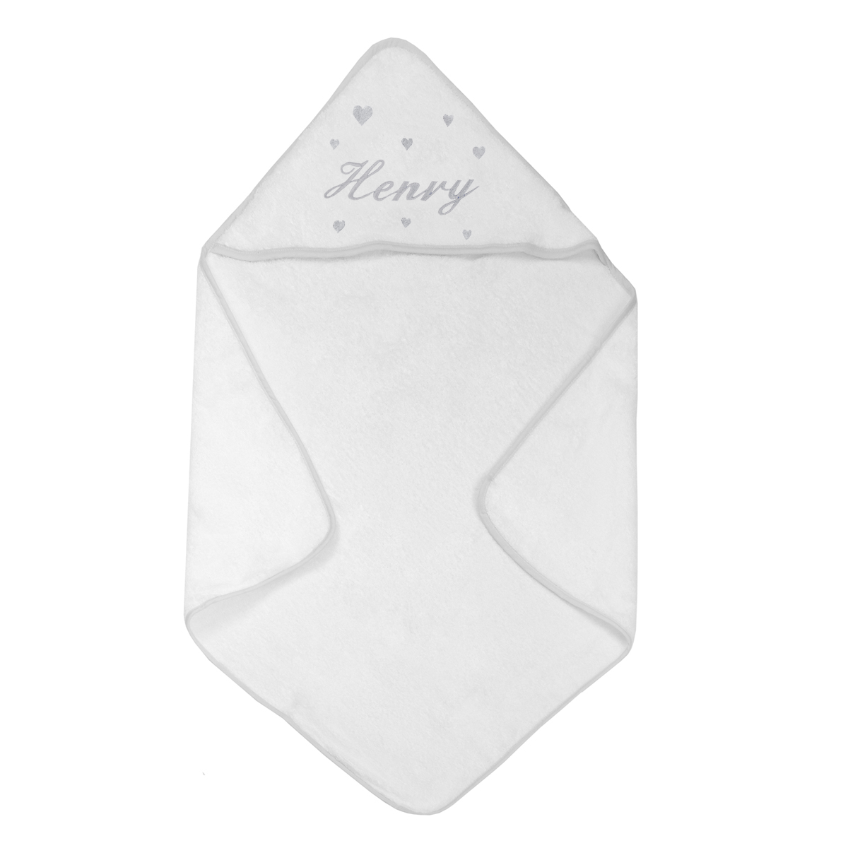 Cape de bain Broderie Coeur