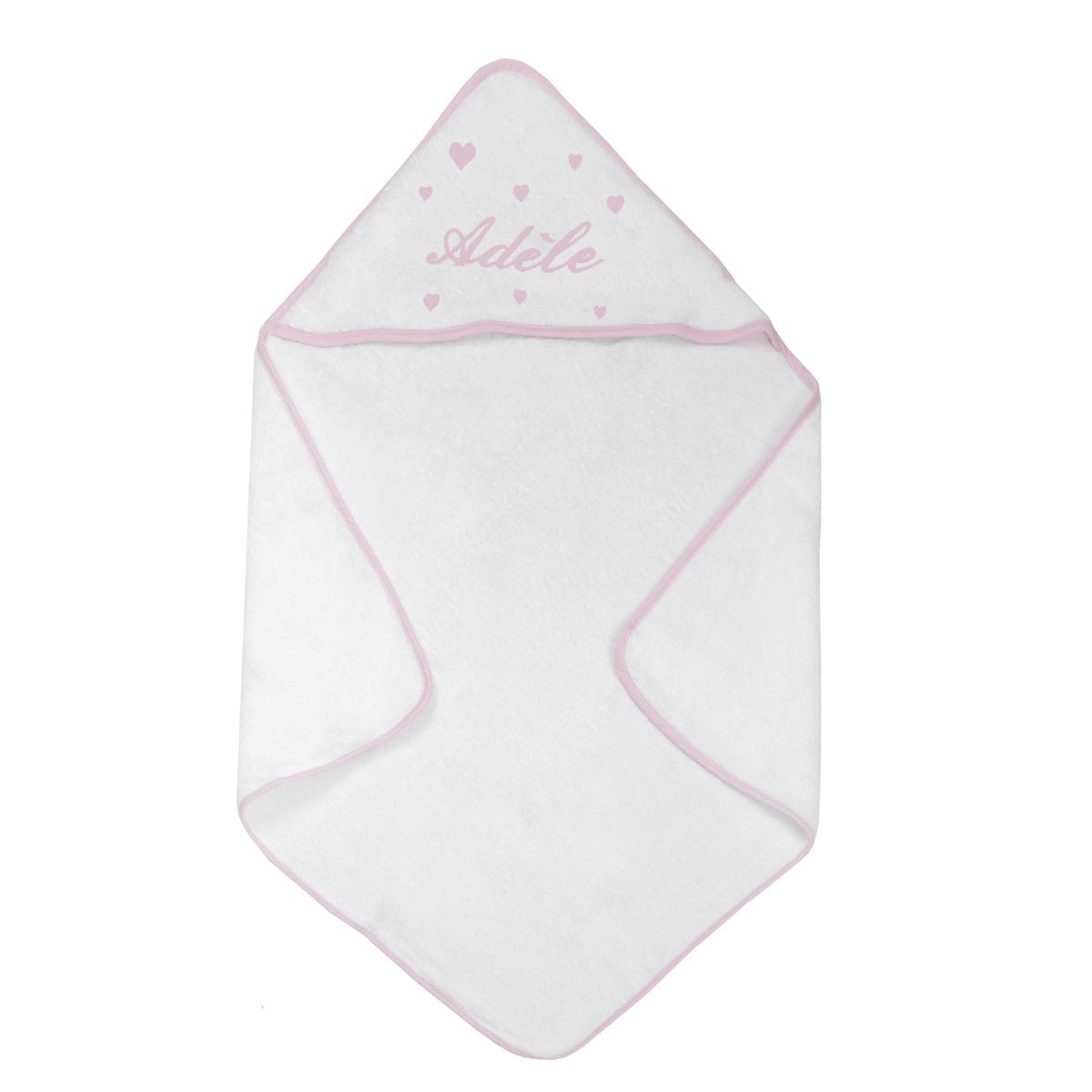 Cape de bain Broderie Coeur