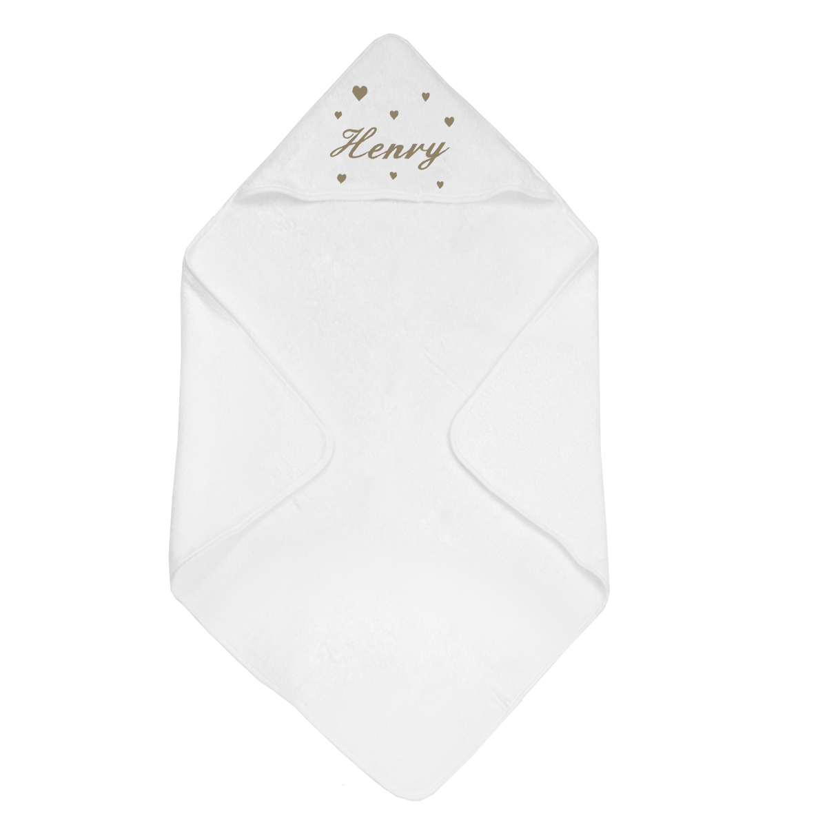 Cape de bain Broderie Coeur