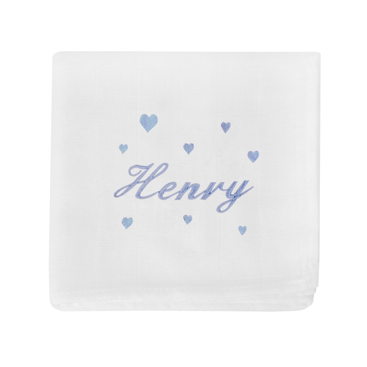 Lange pour bébé Broderie Coeur