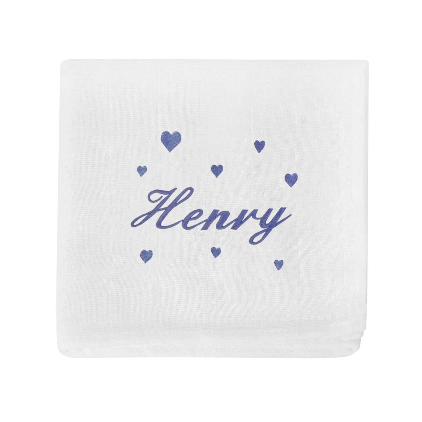 Lange pour bébé Broderie Coeur