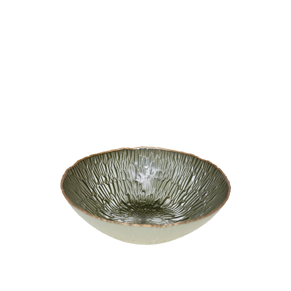 Petit saladier vert et doré