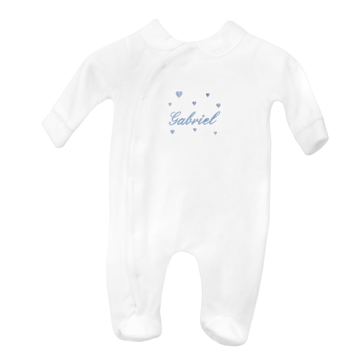 Pyjama Bébé Personnalisé Broderie Coeur