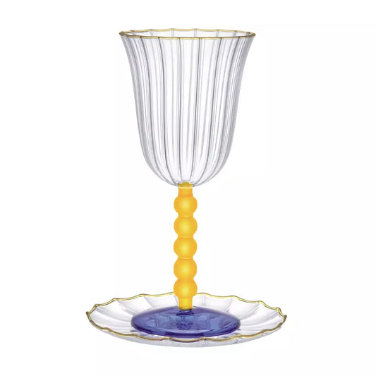 Verre de Kiddoush à perles
