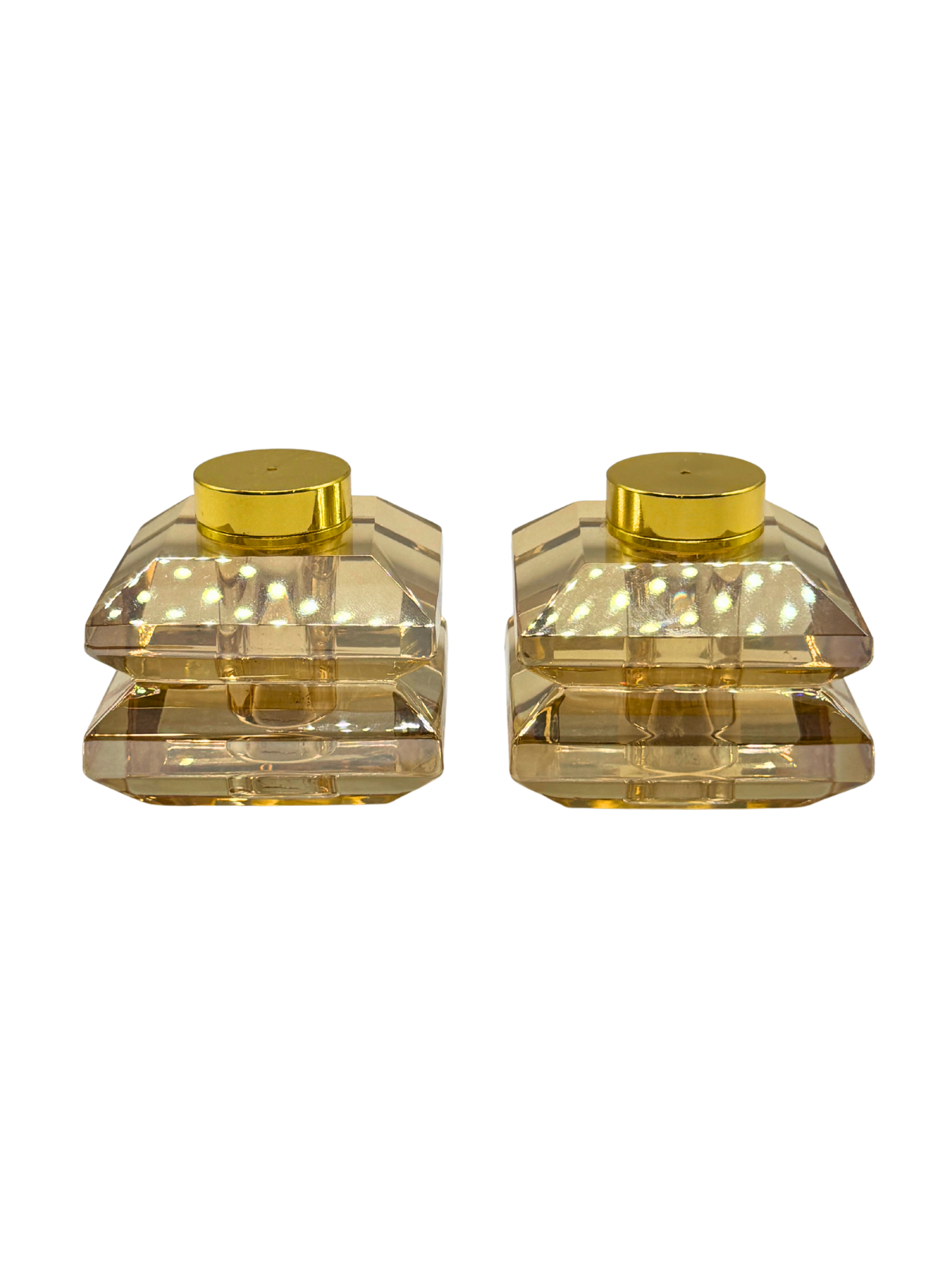 Set Sel & Poivre en Cristal – Finition Dorée Élégante