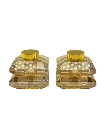Set Sel & Poivre en Cristal – Finition Dorée Élégante