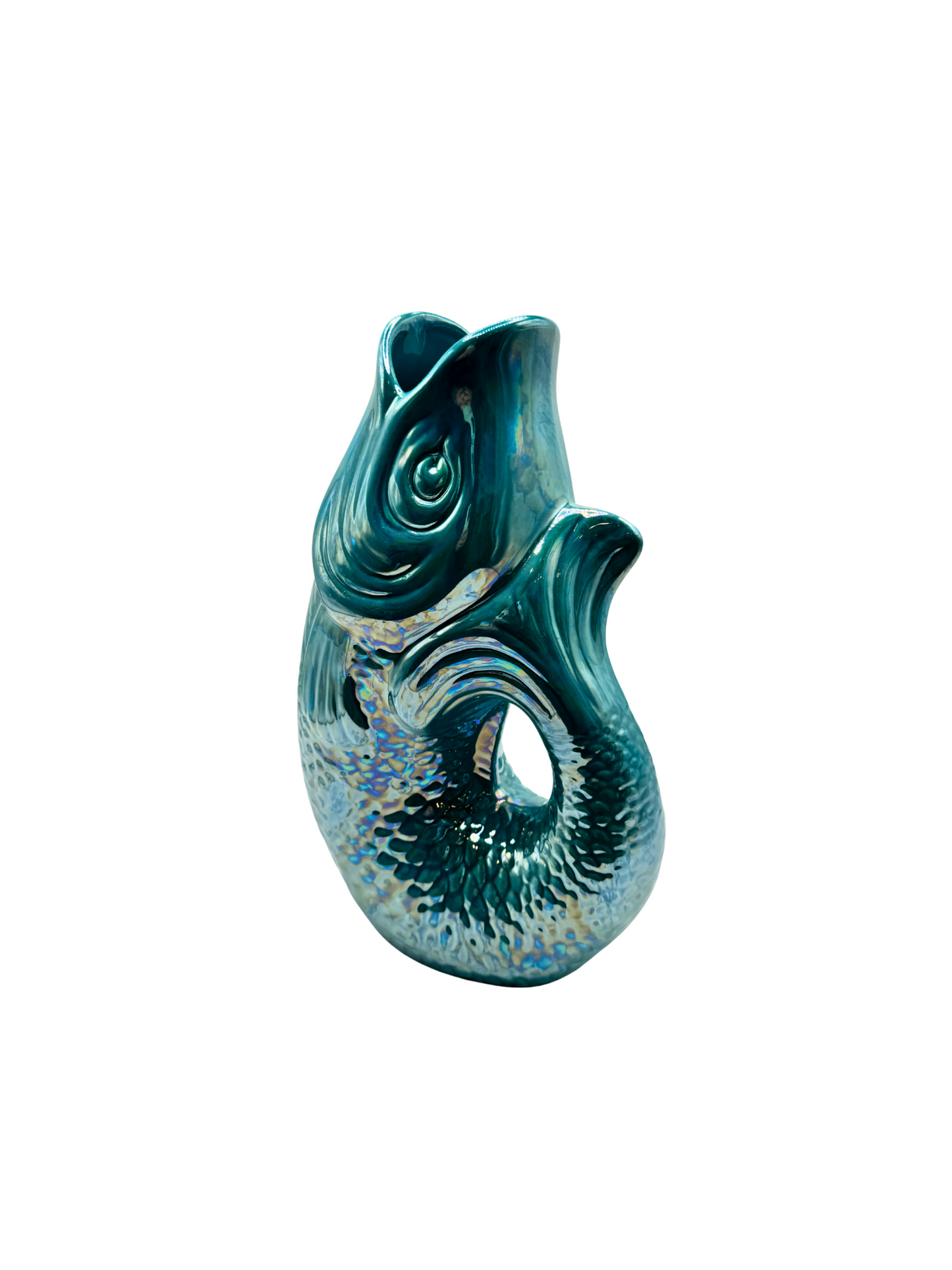Vase Poisson en Céramique Irisé -  3 coloris