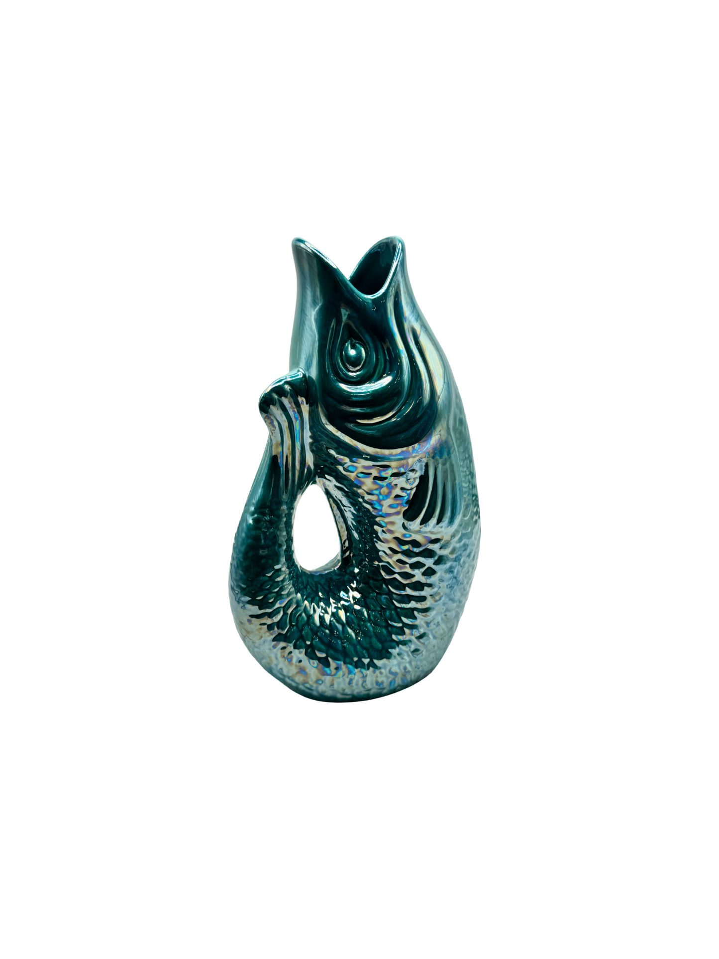 Vase Poisson en Céramique Irisé -  3 coloris
