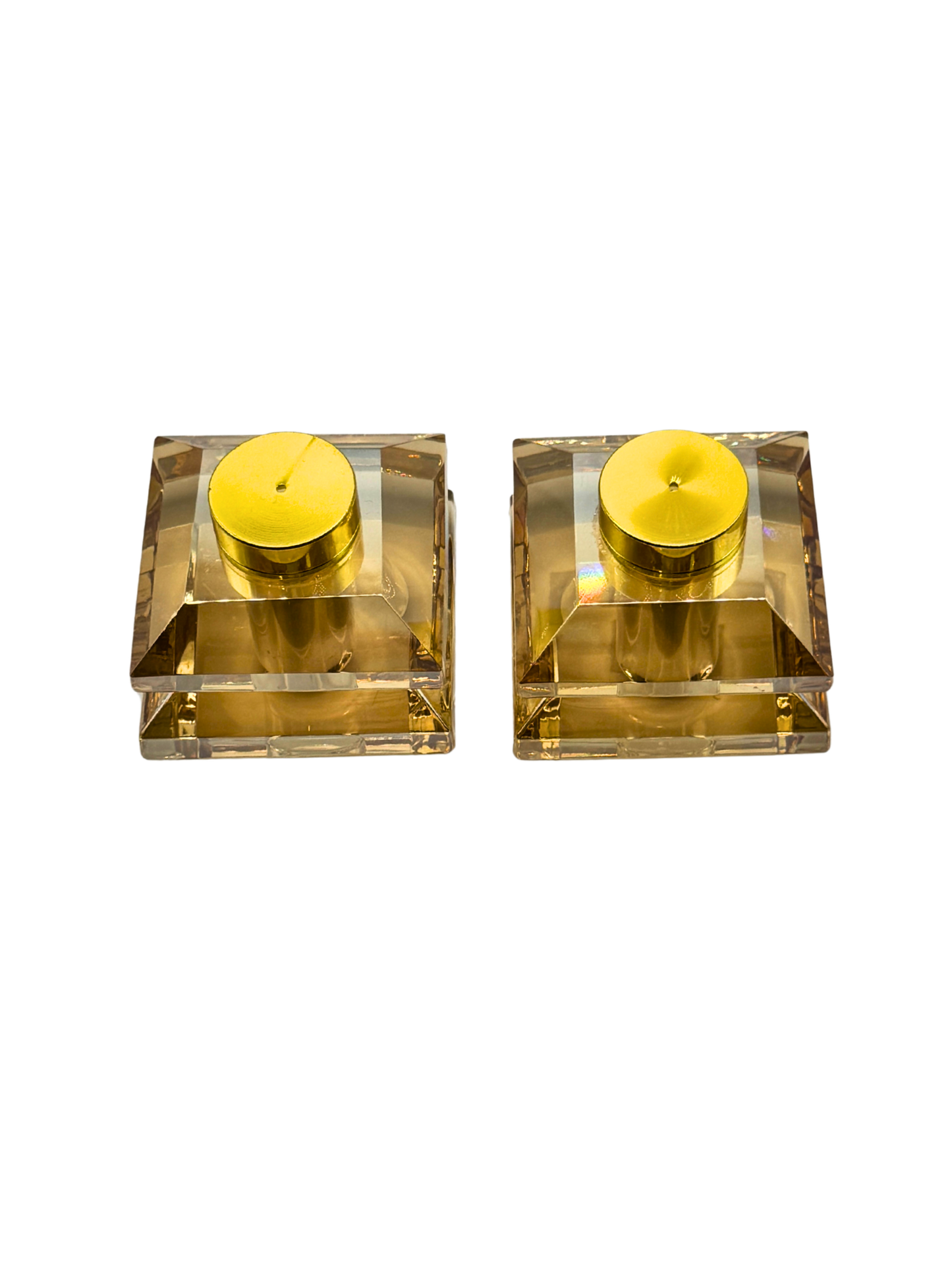 Set Sel & Poivre en Cristal – Finition Dorée Élégante