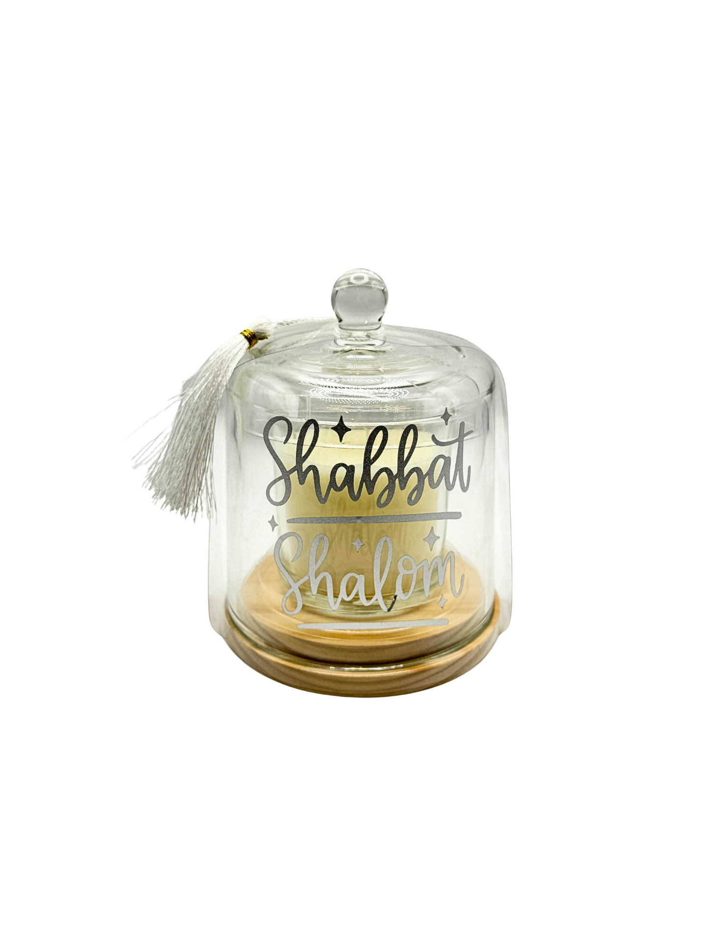 Cloche à Bougie « Shabbat Shalom »