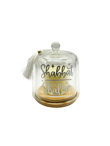 Cloche à Bougie « Shabbat Shalom »