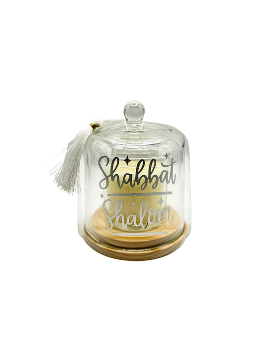 Cloche à Bougie « Shabbat Shalom »