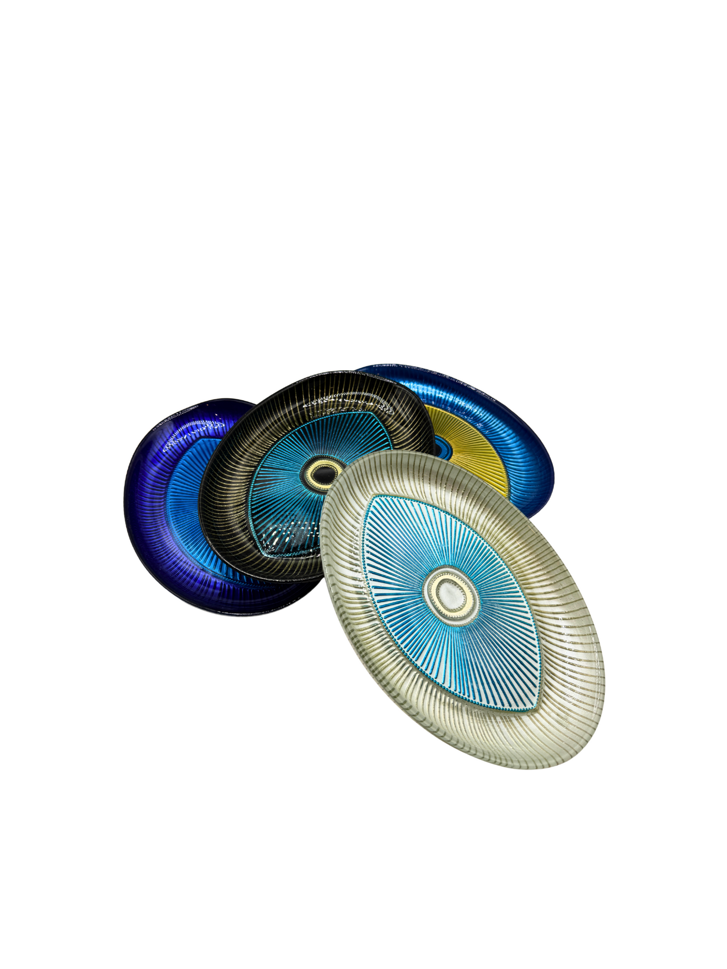 Plat de Présentation Ovale « Œil Protecteur » - 4 coloris