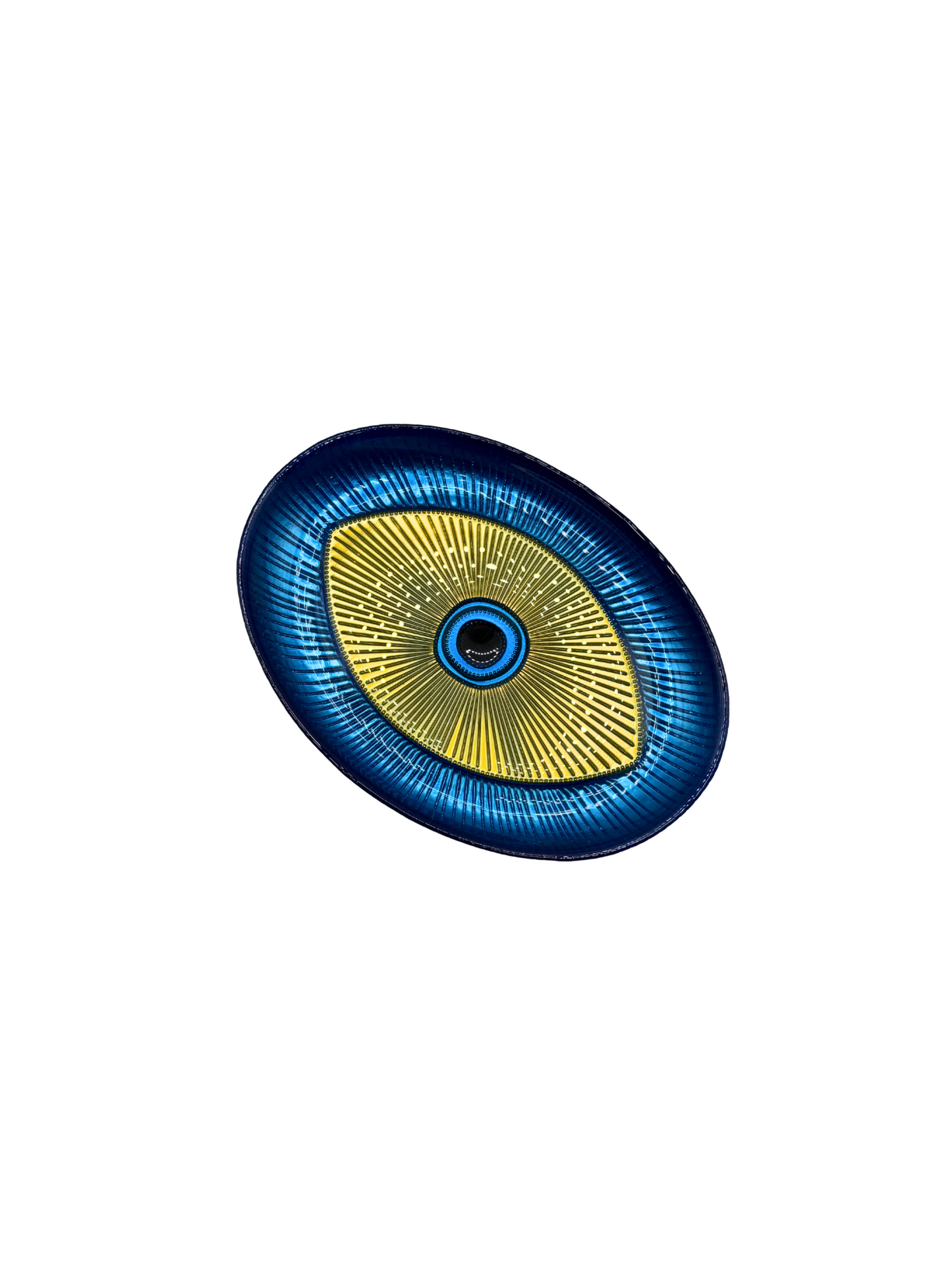 Plat de Présentation Ovale « Œil Protecteur » - 4 coloris