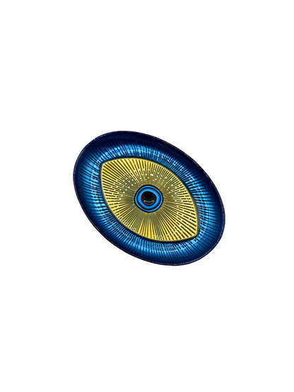 Plat de Présentation Ovale « Œil Protecteur » - 4 coloris