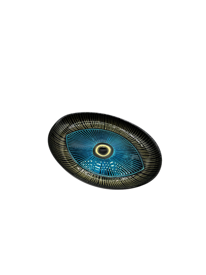 Plat de Présentation Ovale « Œil Protecteur » - 4 coloris