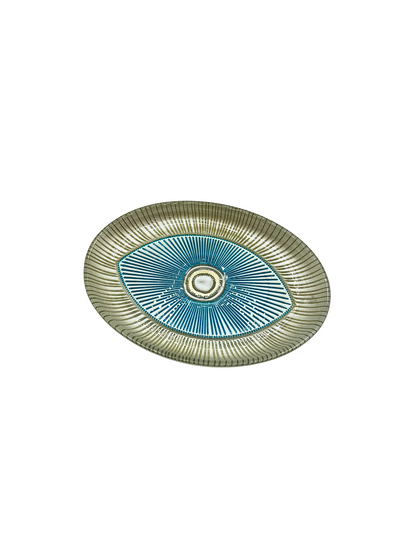 Plat de Présentation Ovale « Œil Protecteur » - 4 coloris