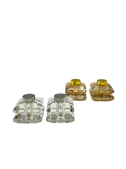 Set Sel & Poivre en Cristal – Finition Dorée Élégante