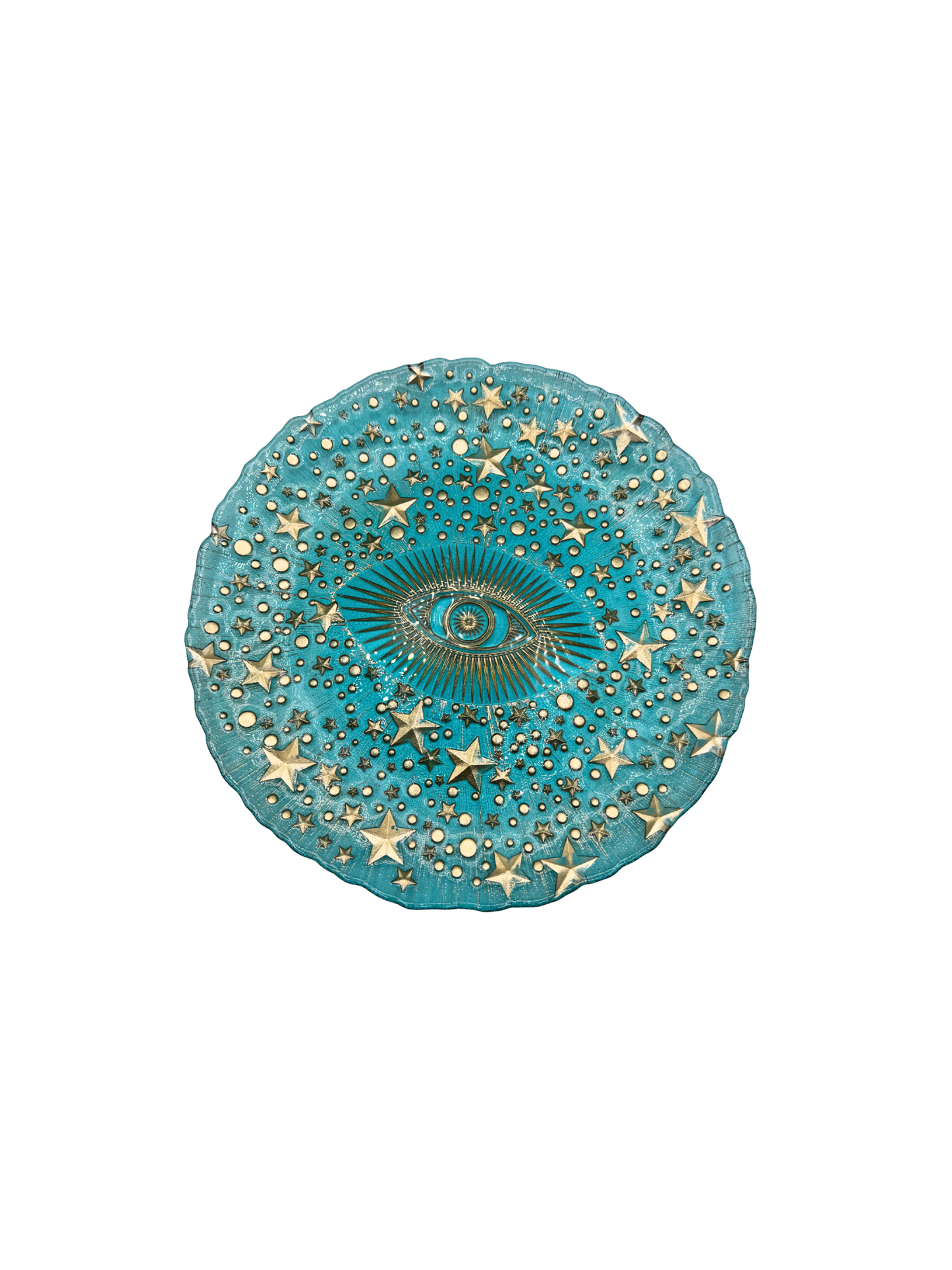 Assiette Décorative Œil Protecteur Turquoise