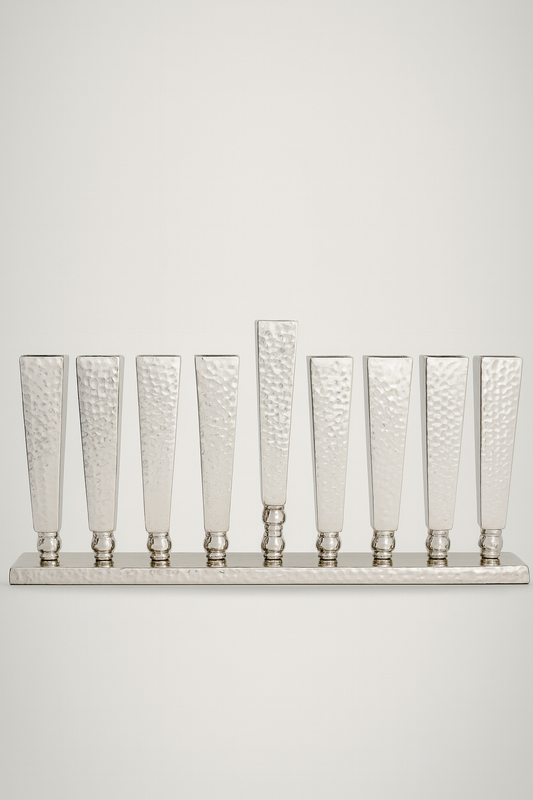 Hanoukia en aluminium argenté