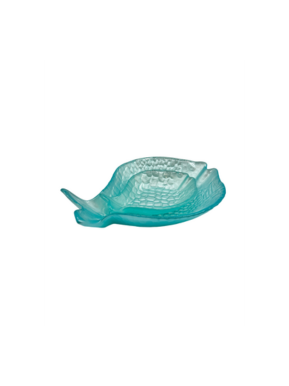Coupelle Poisson en Verre Turquoise – Grand Modèle