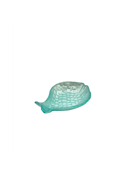 Coupelle Poisson en Verre Turquoise – Petit Modèle