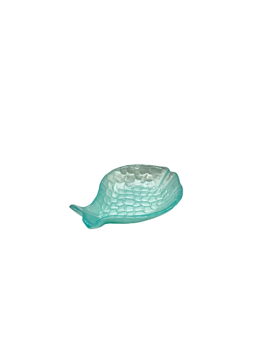 Coupelle Poisson en Verre Turquoise – Petit Modèle