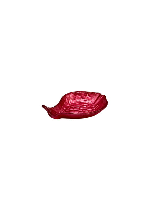 Coupelle Poisson en Verre Rouge – Petit Modèle