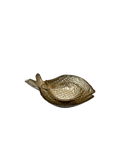 Coupelle Poisson en Verre Ambre – Petit Modèle