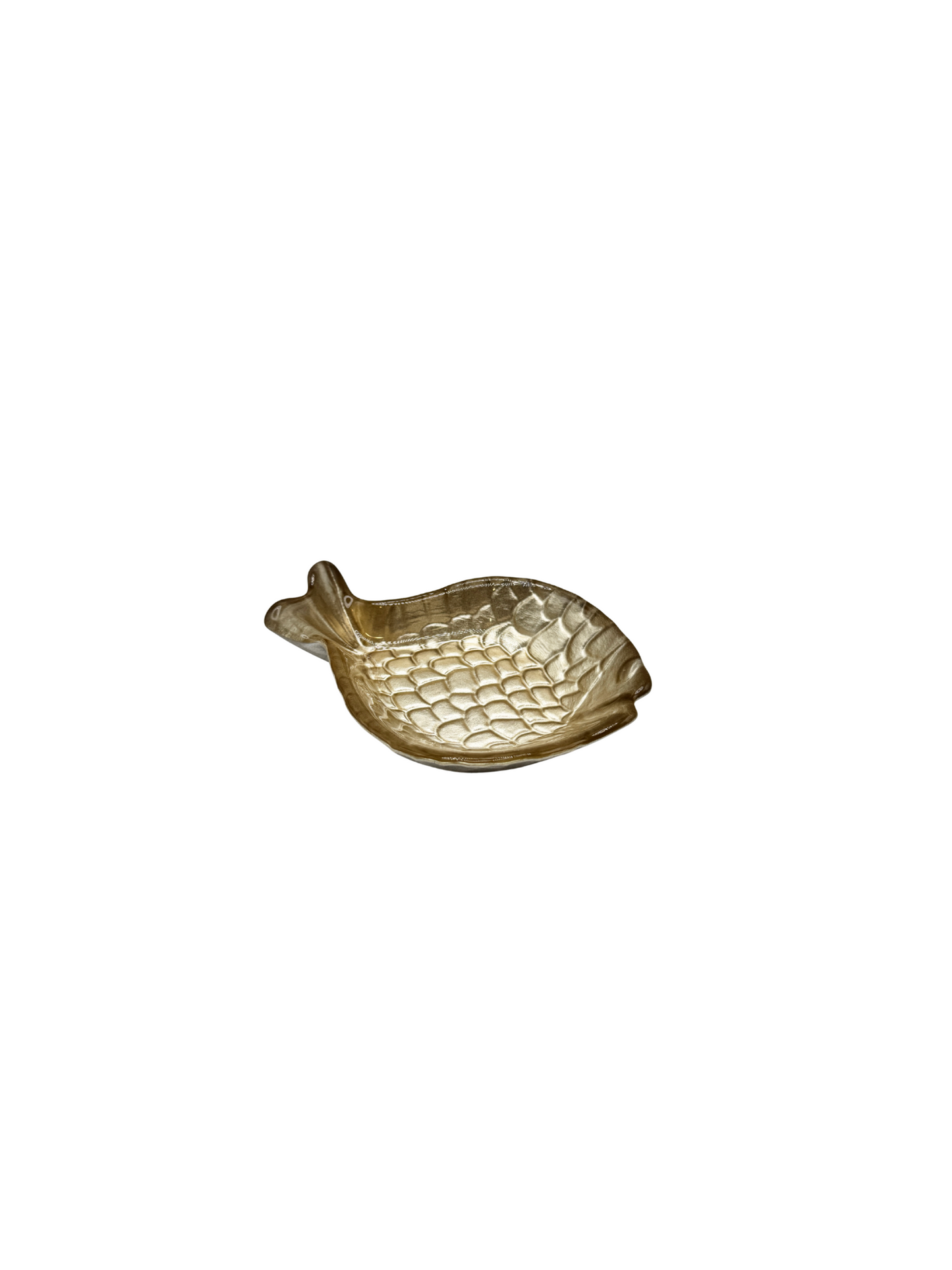 Coupelle Poisson en Verre Ambre – Petit Modèle
